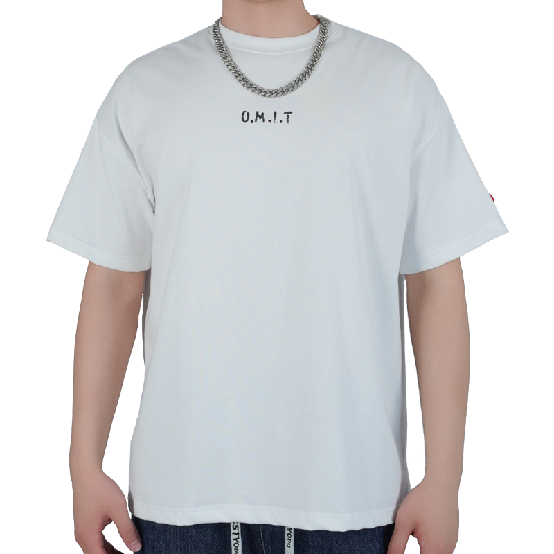 OIEEMTT Cotton Oversize T-shirt Loose Screen Printing Short Sleeve Top Graphic Summer Tee